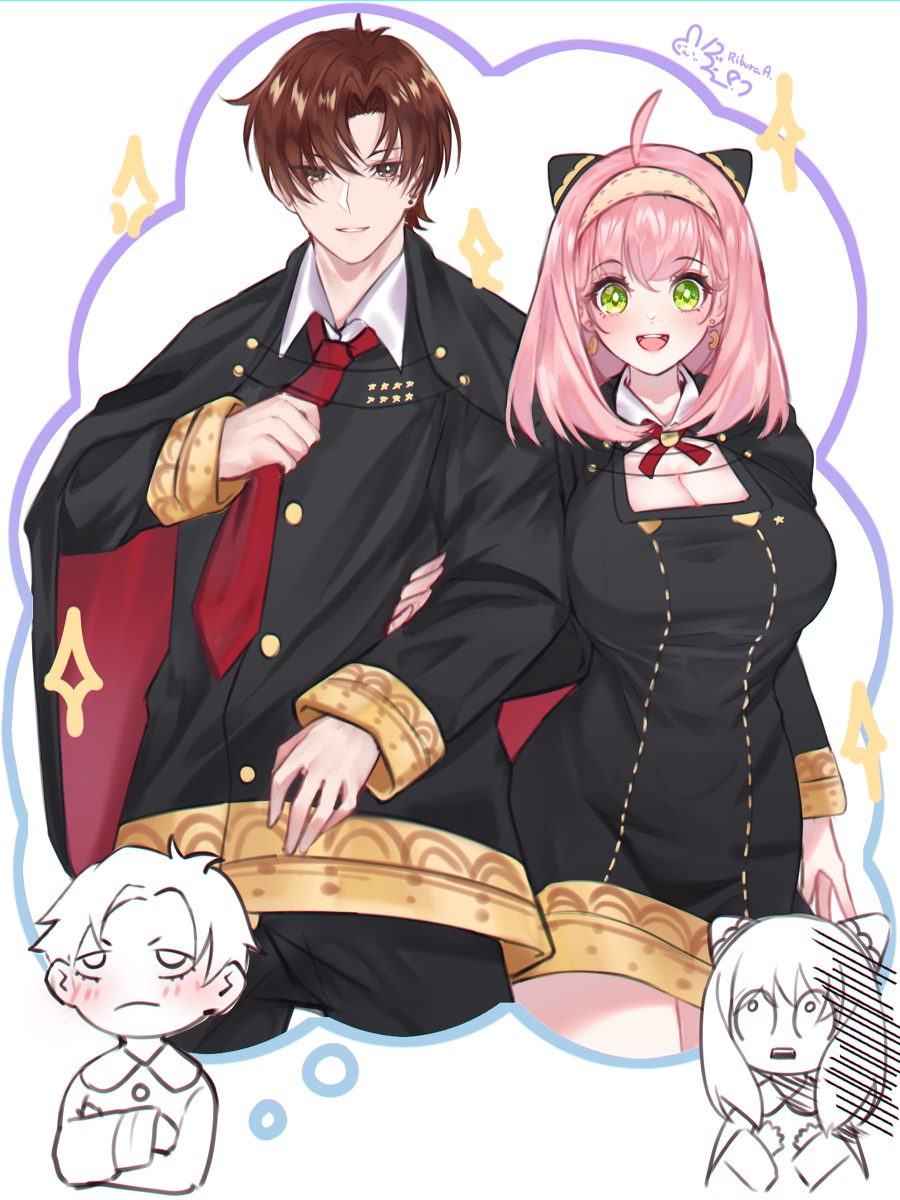 This is a pixiv picture whose title is アーニャ x ダミアン.