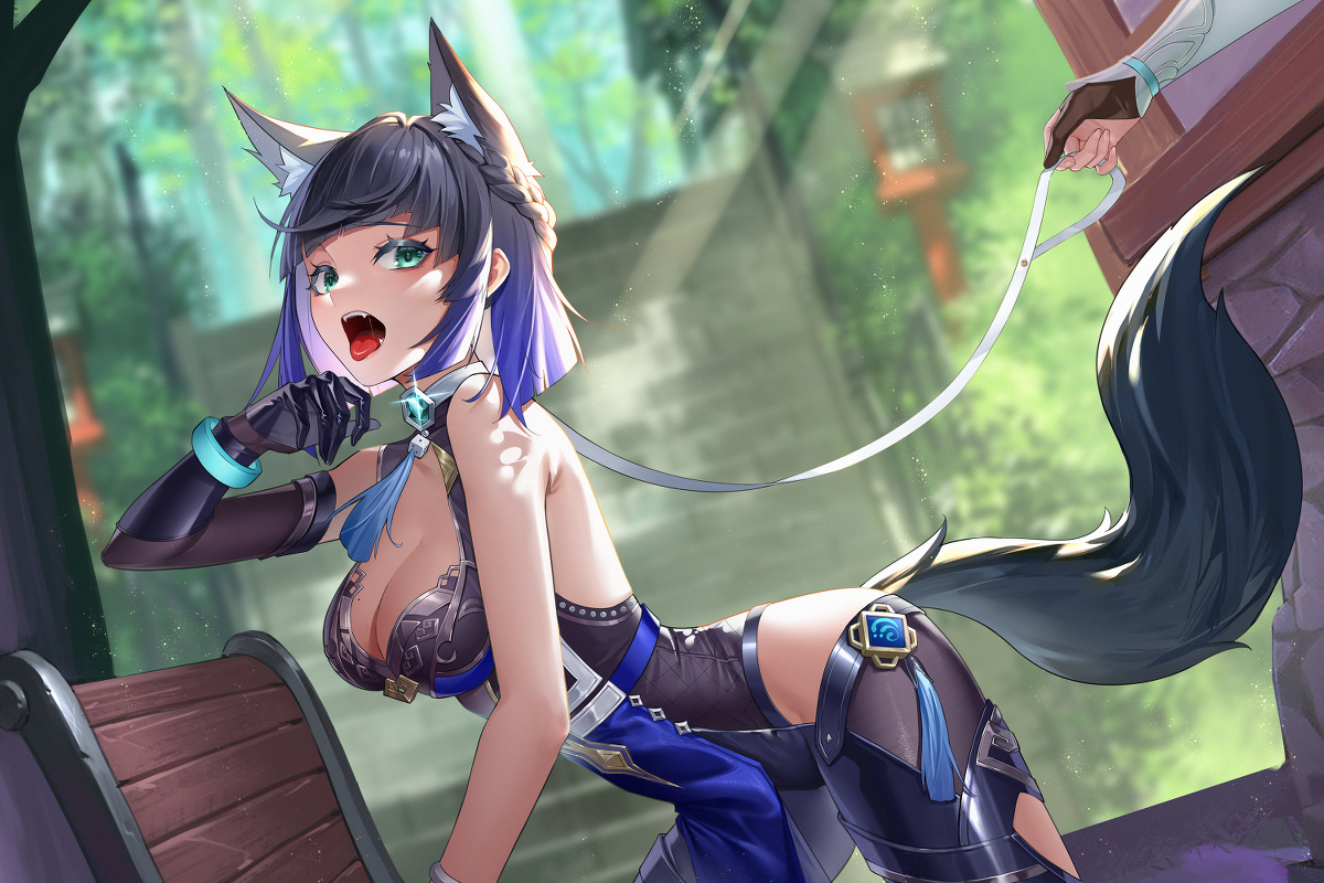 This is a pixiv picture whose title is 原神 夜兰.