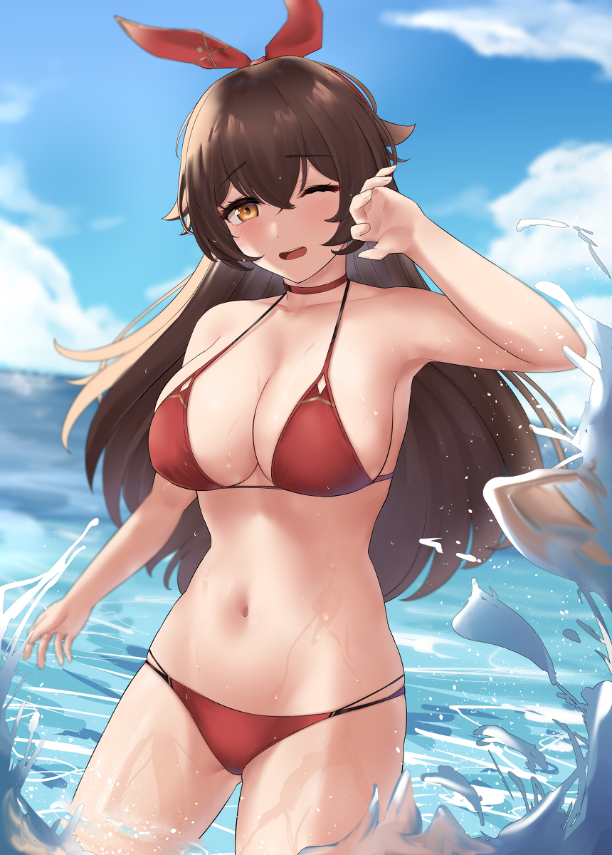 This is a pixiv picture whose title is Amber.