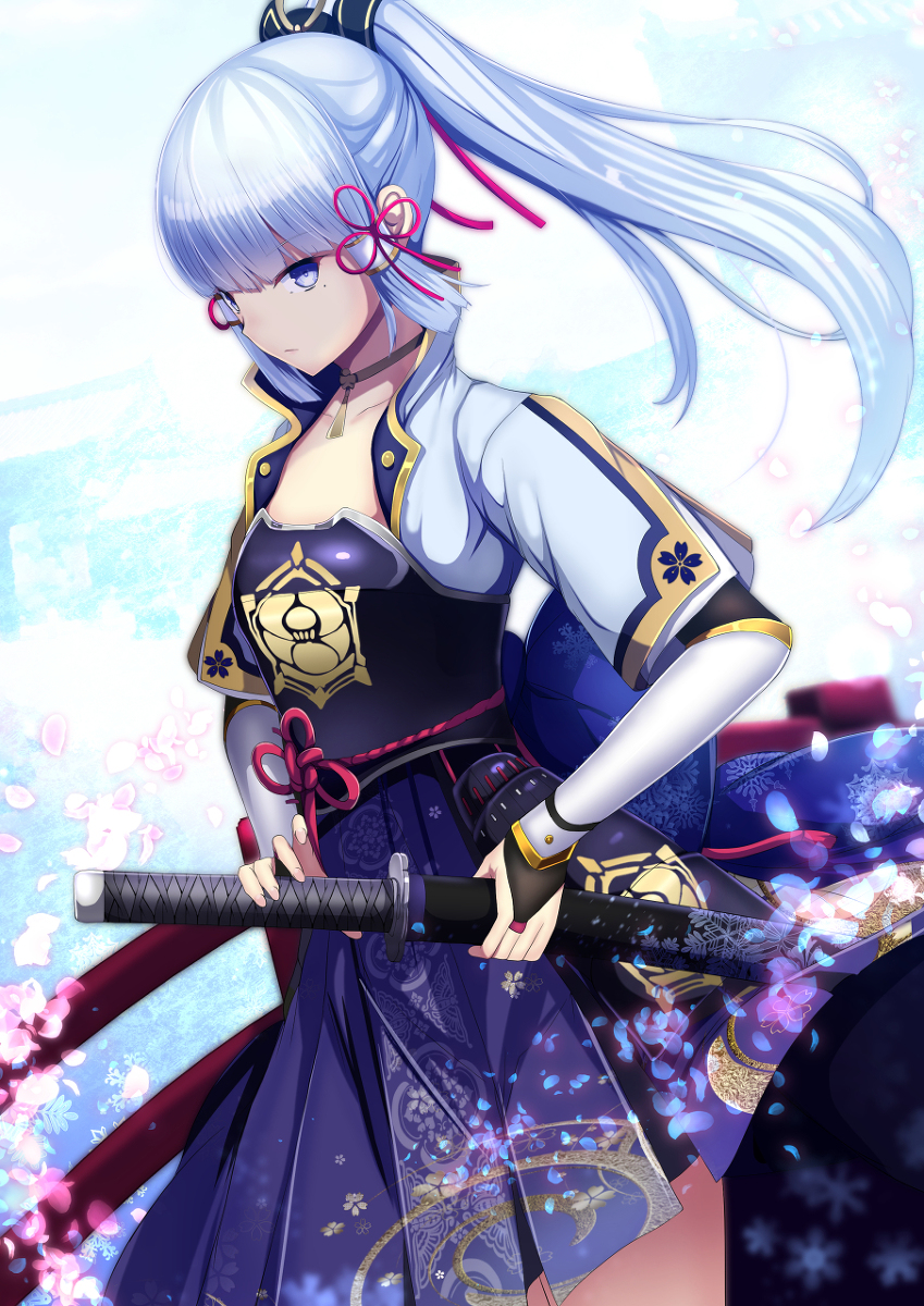 This is a pixiv picture whose title is 神里綾華.