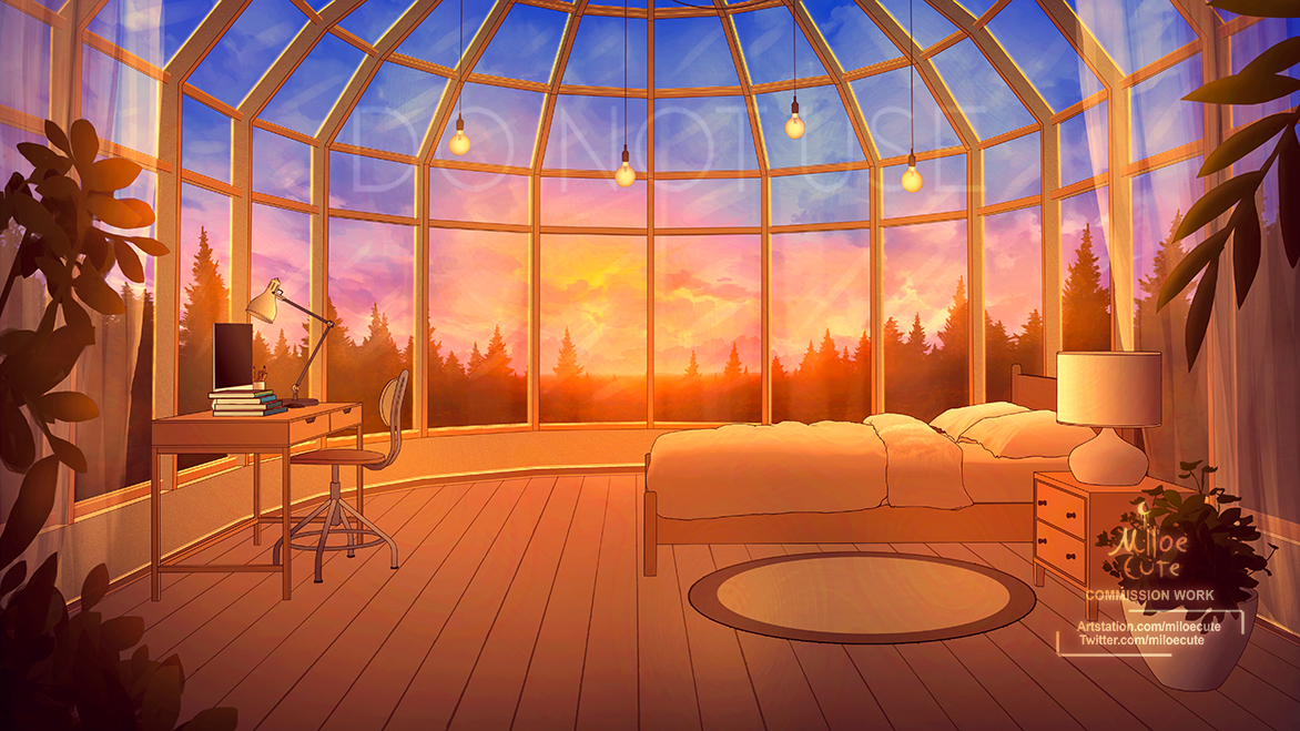 This is a pixiv picture whose title is Greenhouse - Commission.