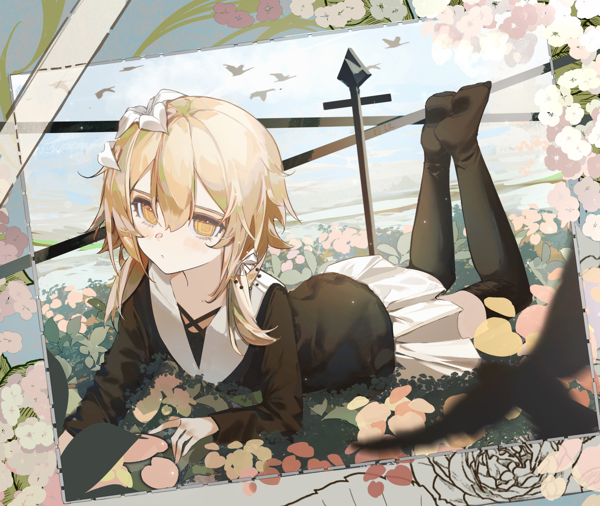 This is a pixiv picture whose title is -春日相片-.