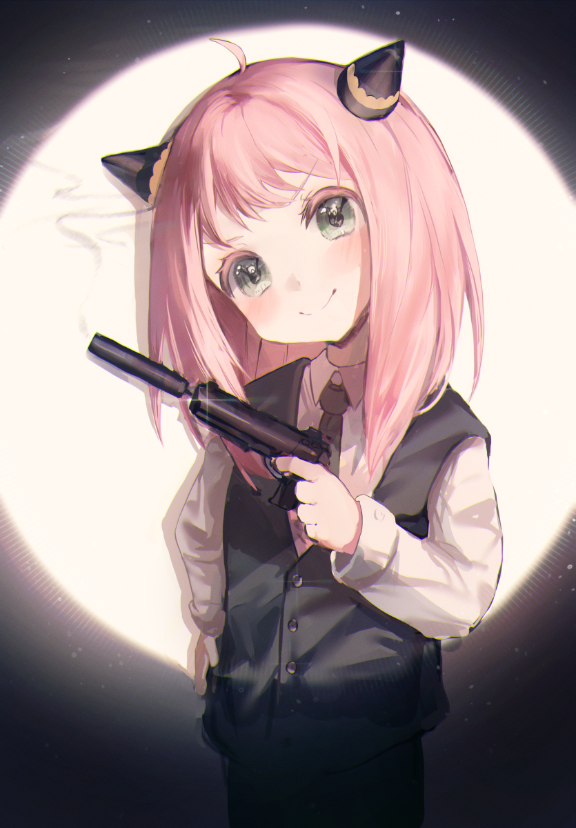 This is a pixiv picture whose title is 音の出ないピストル🔫.