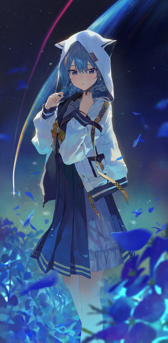 This is a pixiv picture whose title is 5日目,星街すいせい.