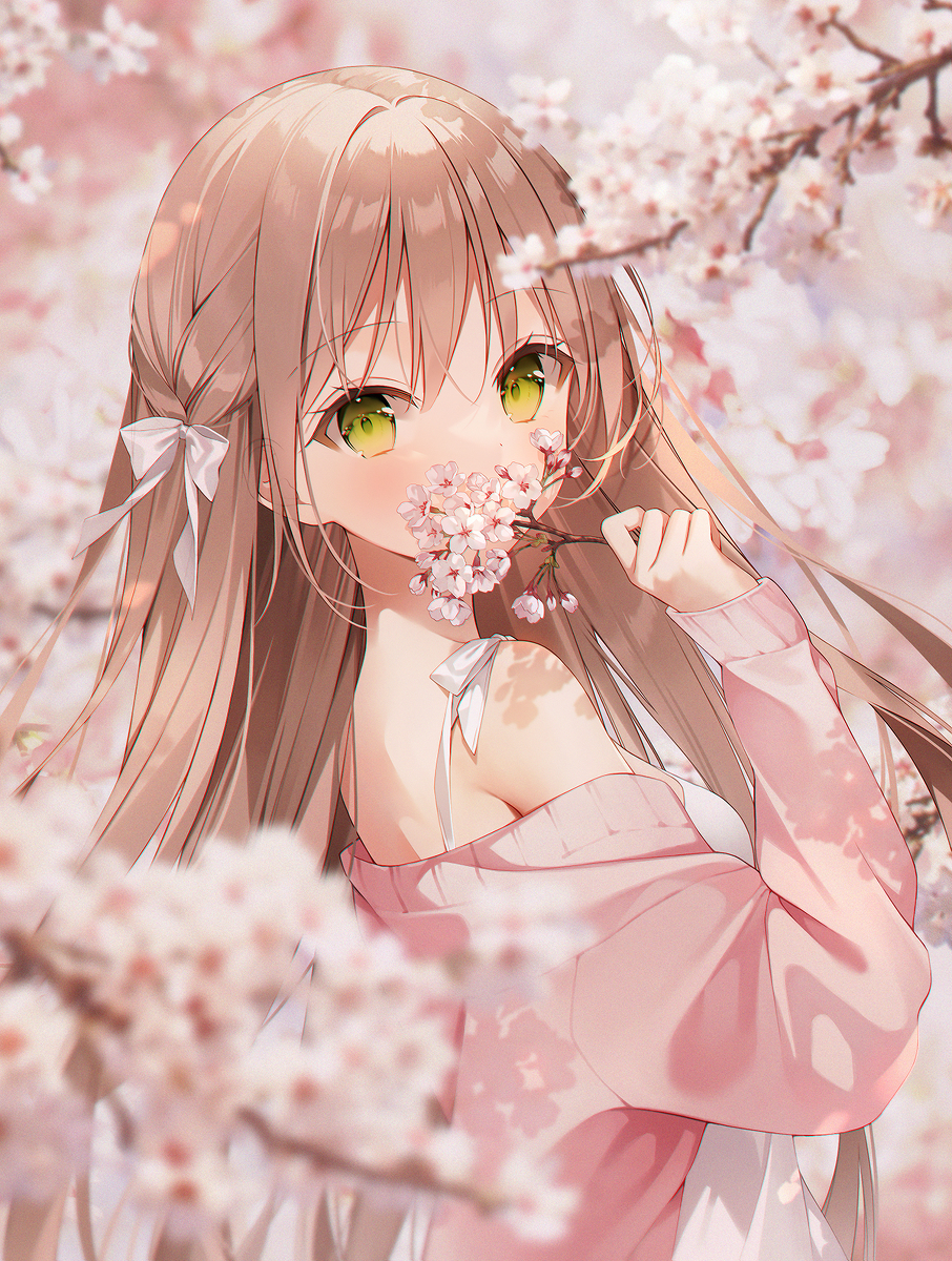 This is a pixiv picture whose title is 🌸.