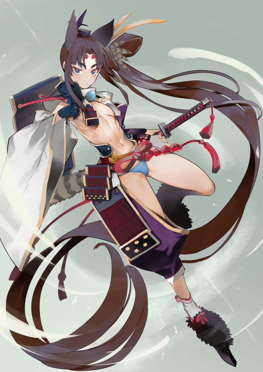 This is a pixiv picture whose title is 牛若丸.