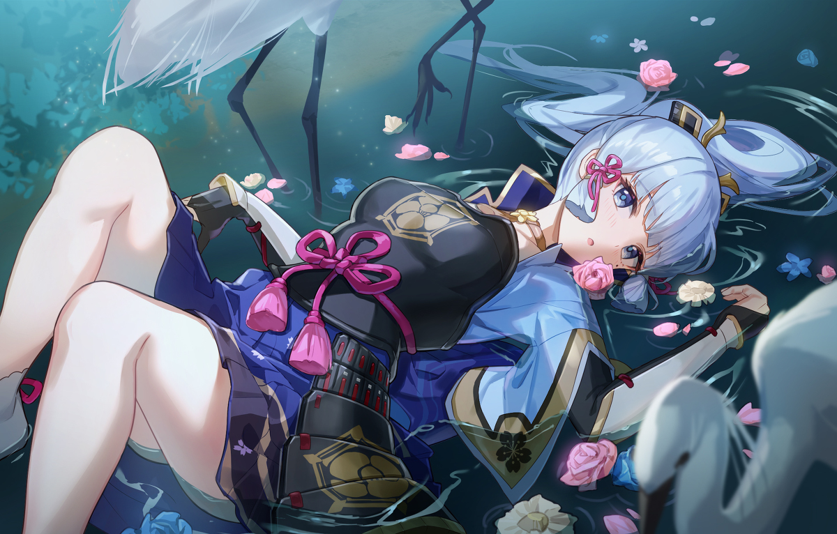 This is a pixiv picture whose title is 亭亭白鹭.