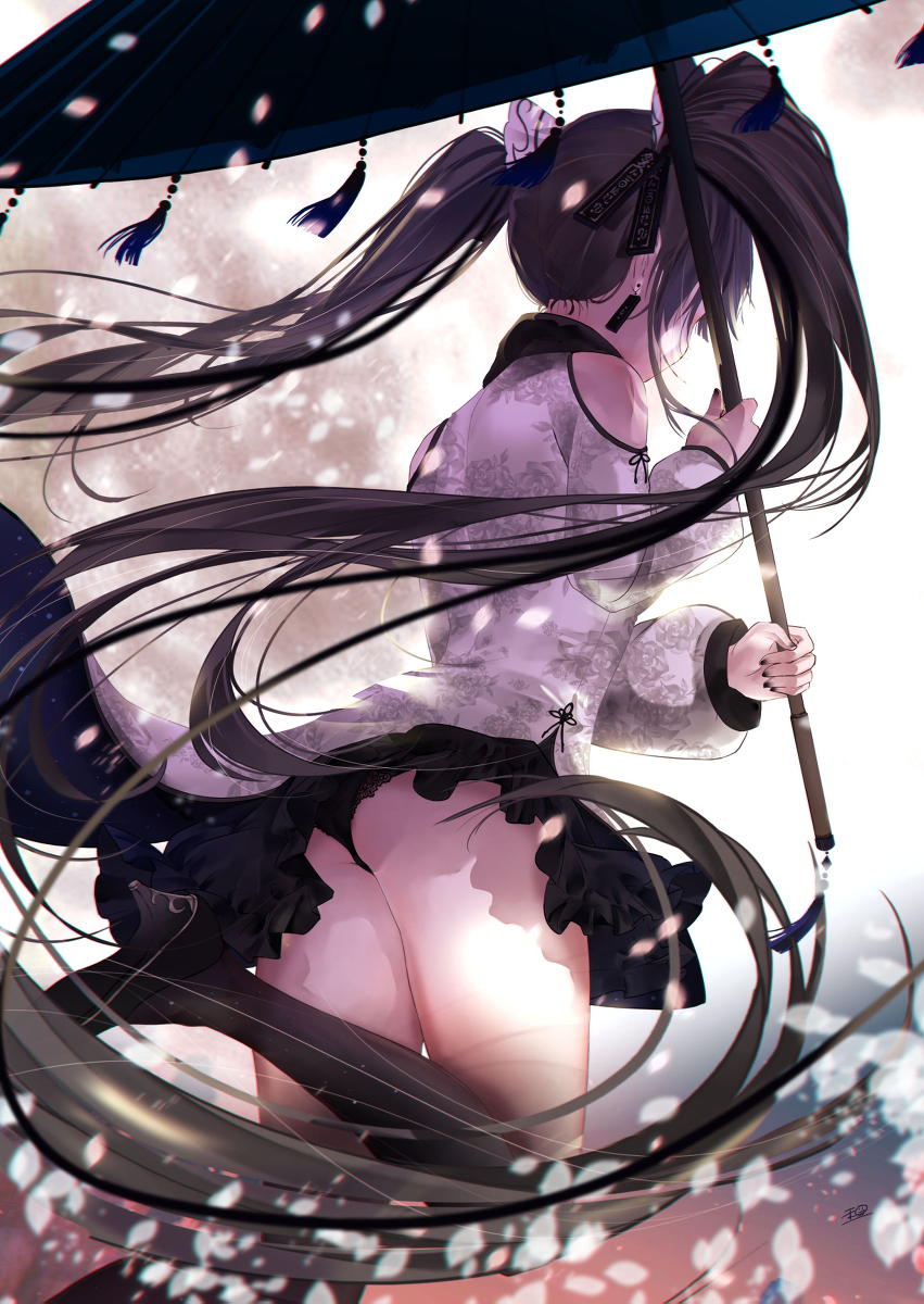 This is a pixiv picture whose title is 黒.