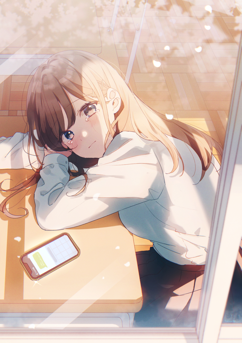 This is a pixiv picture whose title is まだ、散らないで.