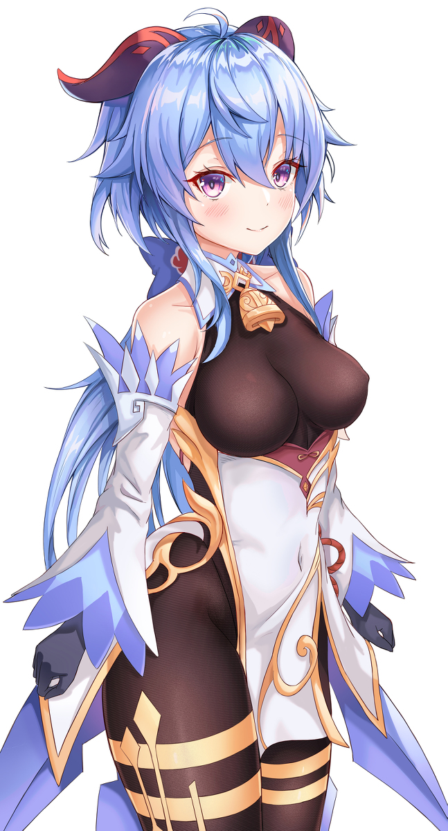 This is a pixiv picture whose title is 甘雨(原神).