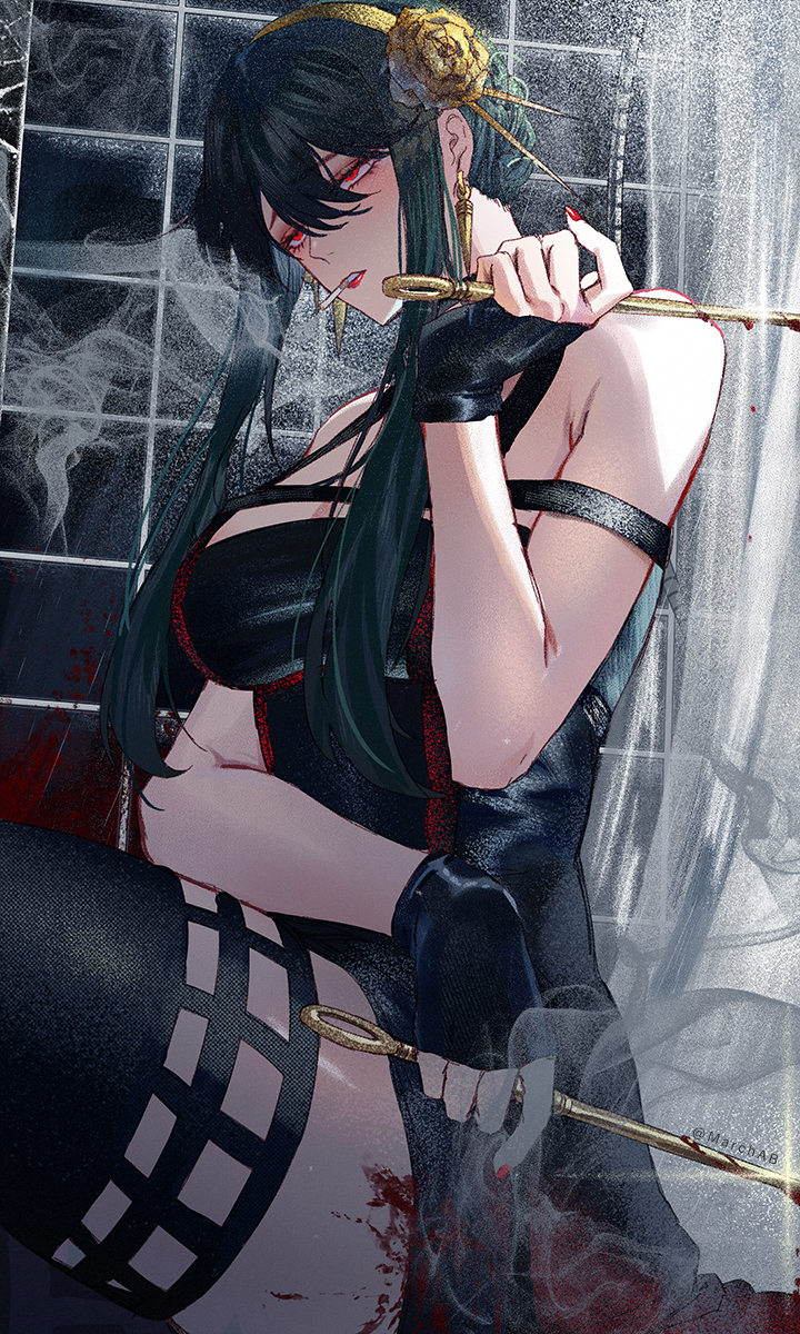 This is a pixiv picture whose title is 🚭.