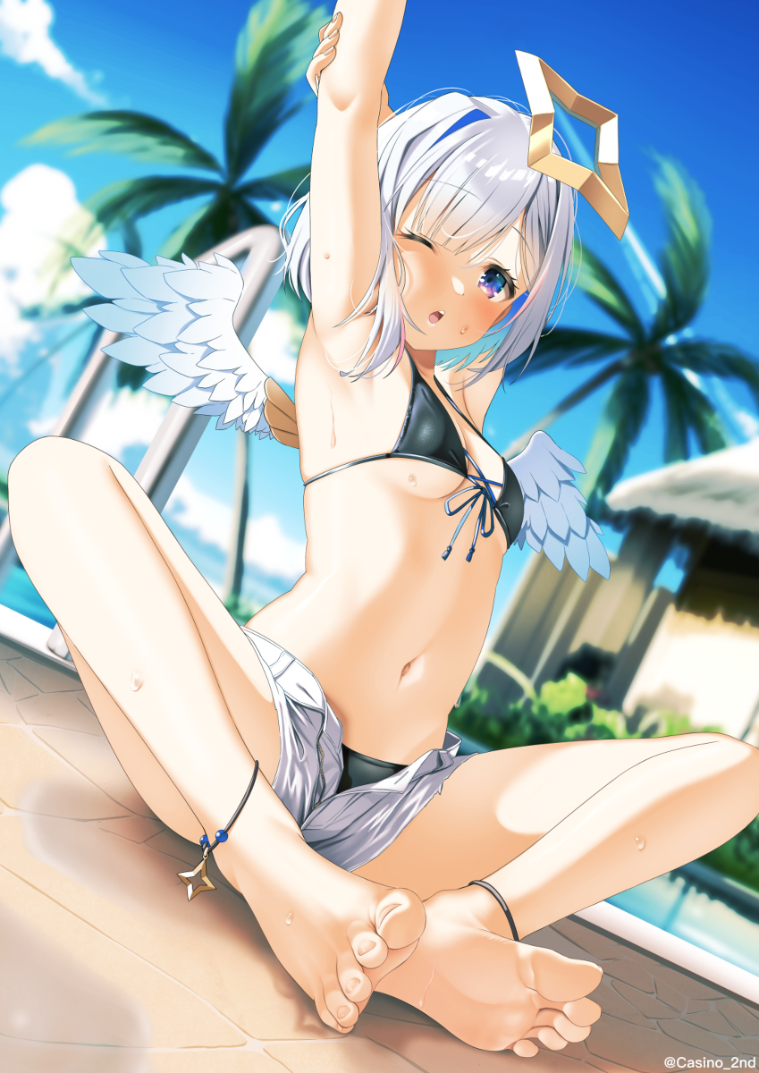 This is a pixiv picture whose title is 2022かなた誕生日&復帰記念【タペBOOTH販売中】.