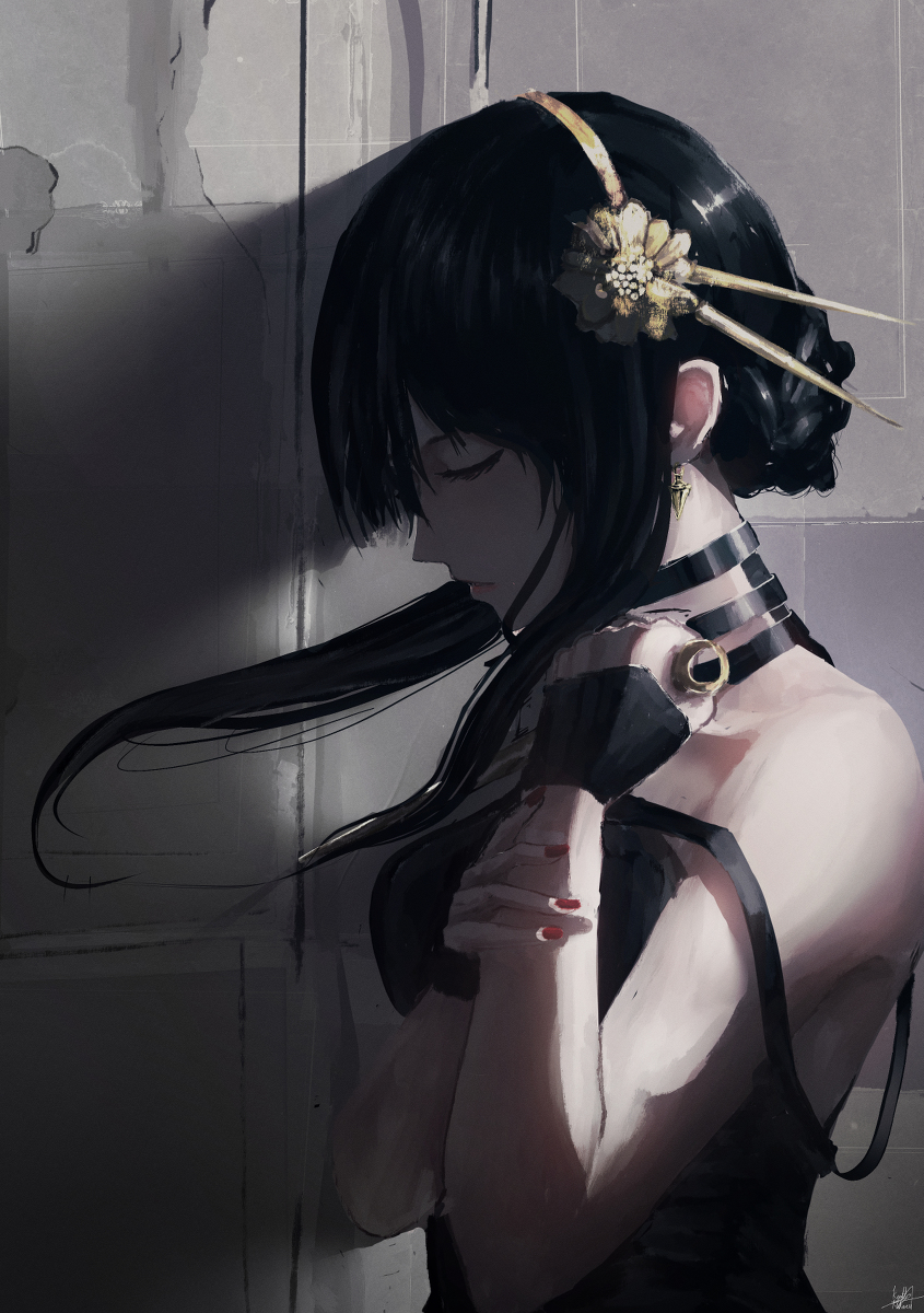This is a pixiv picture whose title is 🌹.