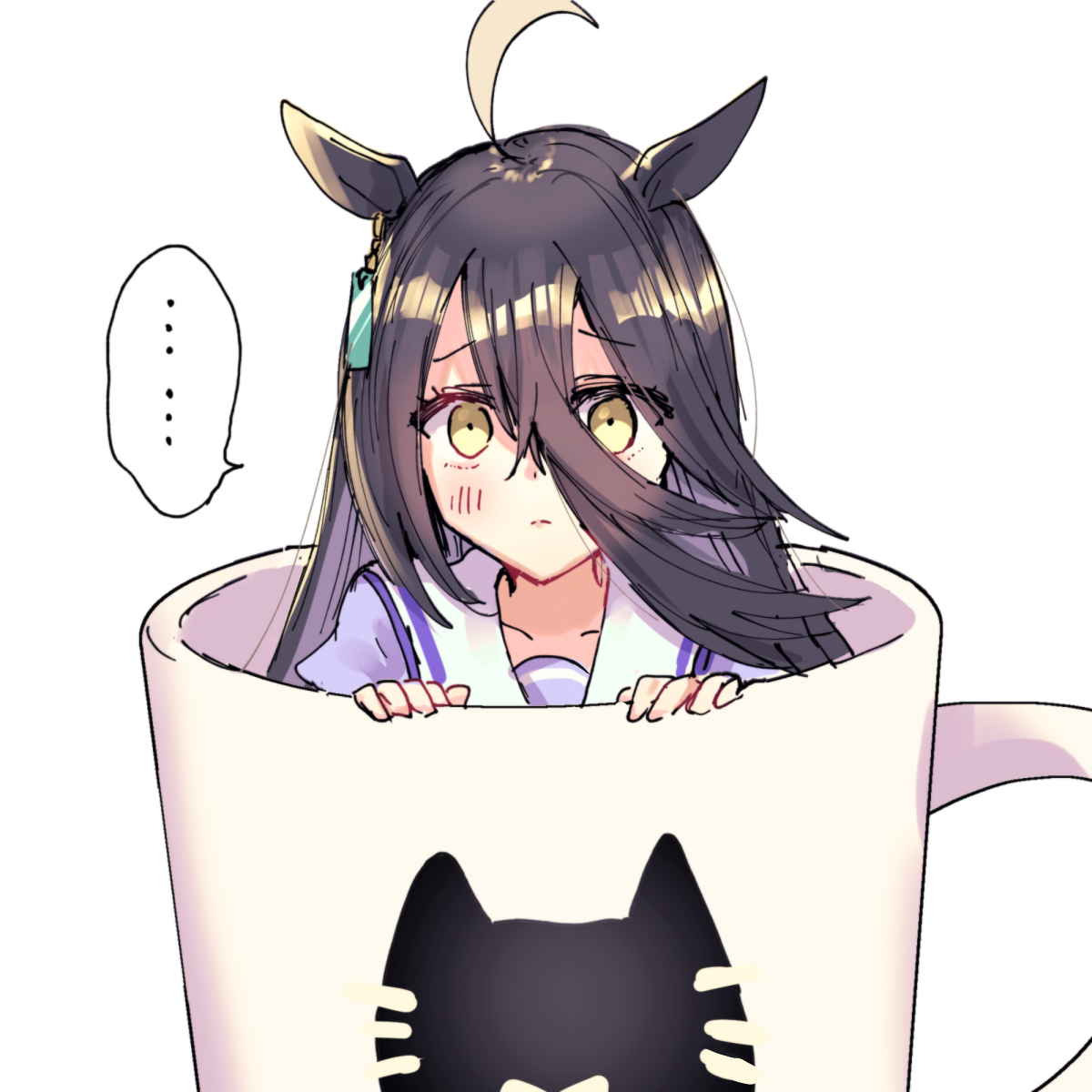 This is a pixiv picture whose title is カップの中のカフェ.