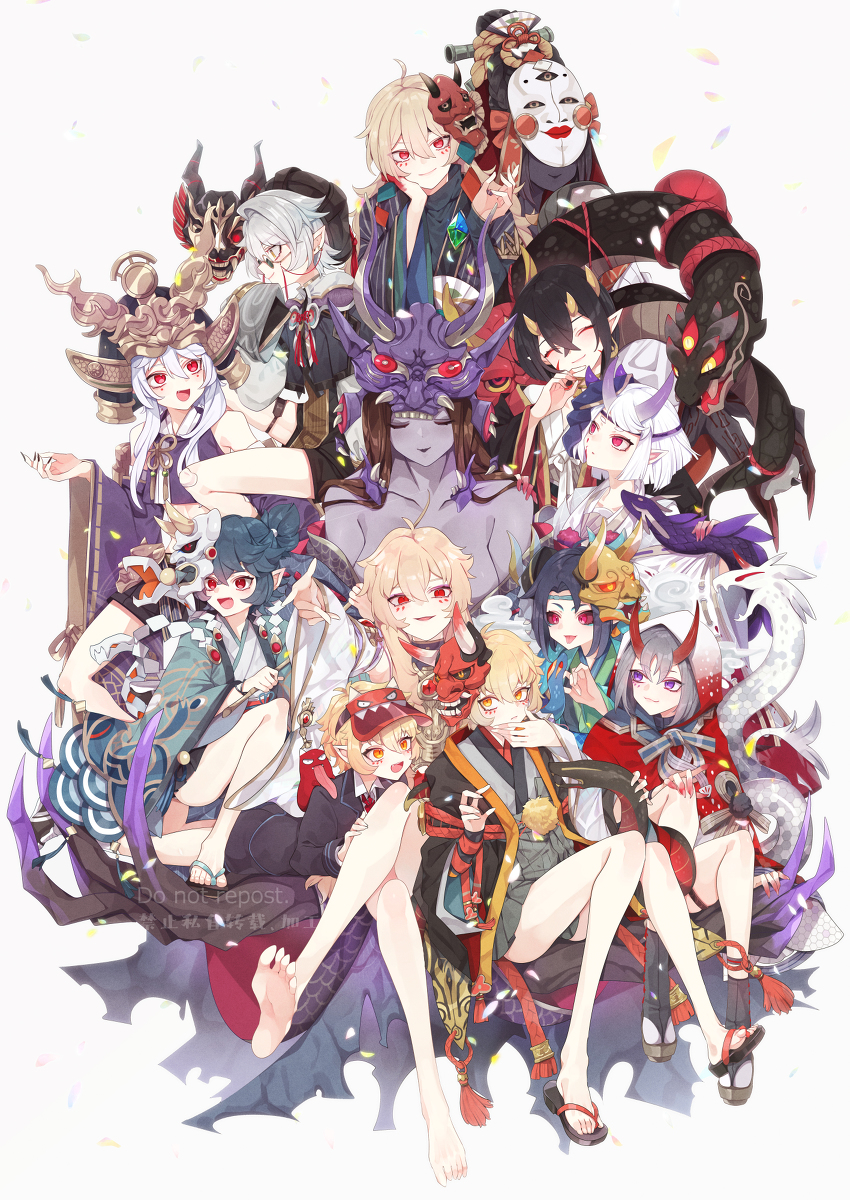 This is a pixiv picture whose title is Hannya JP 5 th♥.