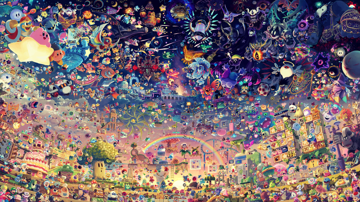 This is a pixiv picture whose title is 星のカービィ30周年！！！.