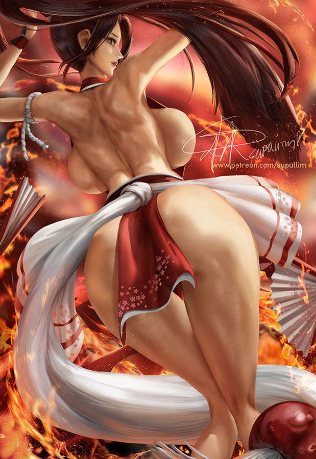 This is a pixiv picture whose title is Mai shiranui.