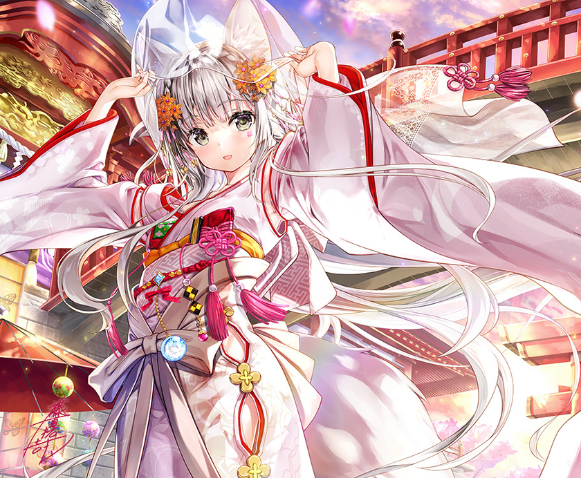 This is a pixiv picture whose title is 夜明けと共に.