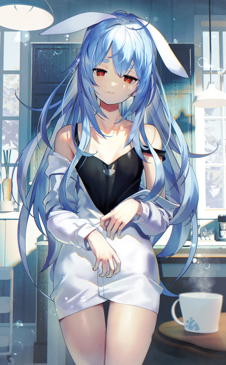 This is a pixiv picture whose title is 寝起きぺこら.