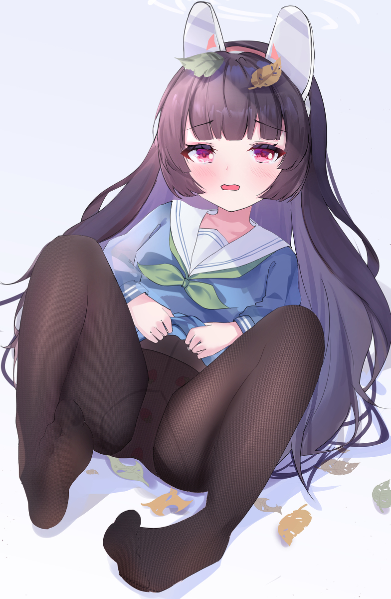 This is a pixiv picture whose title is ミユ　黒タイツ差分.