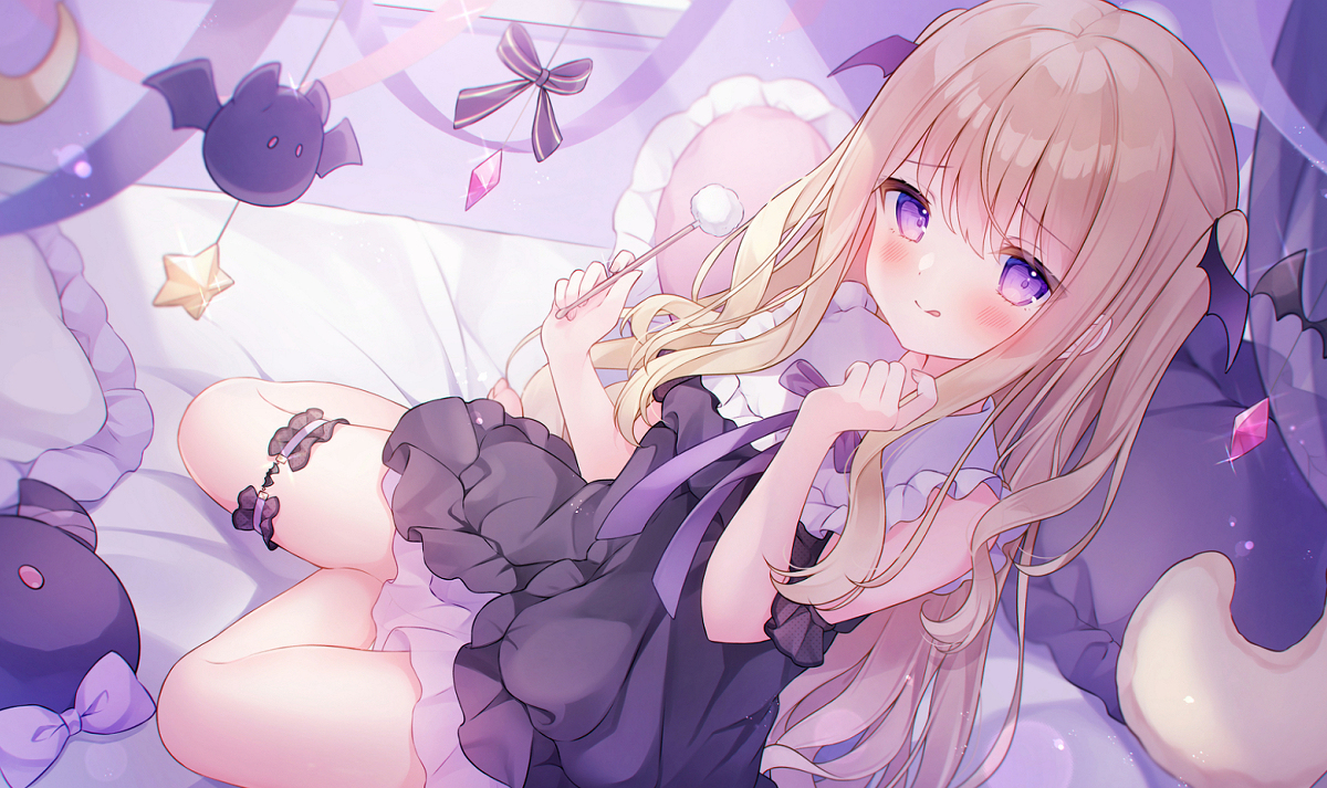 This is a pixiv picture whose title is 【お仕事】月紫アリアちゃん.