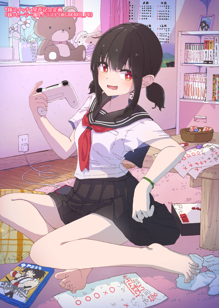 This is a pixiv picture whose title is 【仕事絵】『妹スイッチ』発売記念企画「妹×セーラー服」.