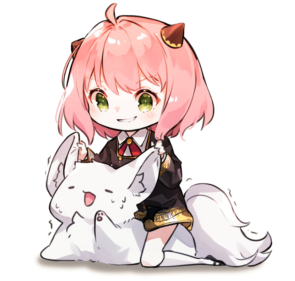 This is a pixiv picture whose title is Maru&Anya.