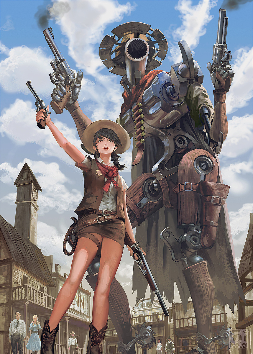 This is a pixiv picture whose title is Revoltech Revolver.