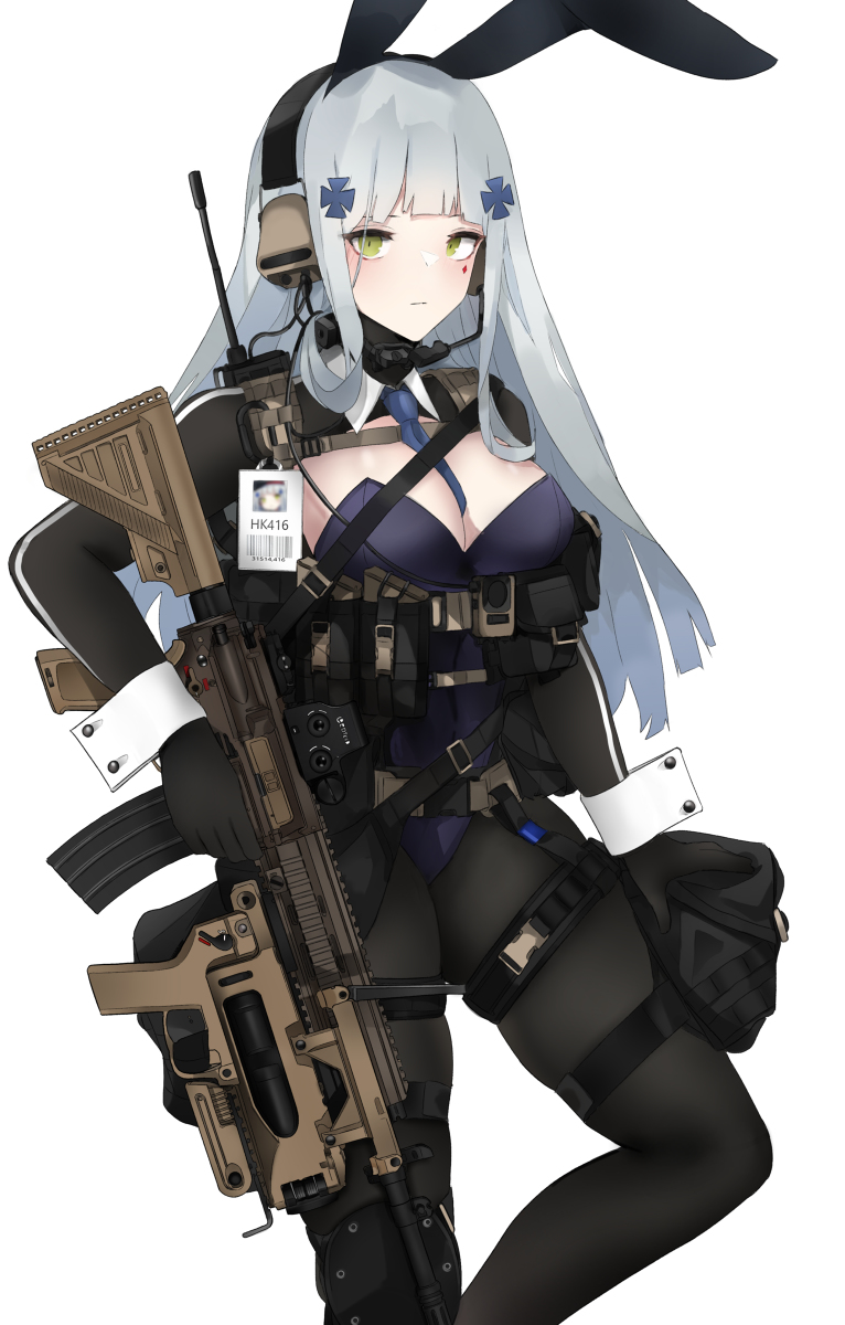 This is a pixiv picture whose title is HK416バニーちゃん🐰.