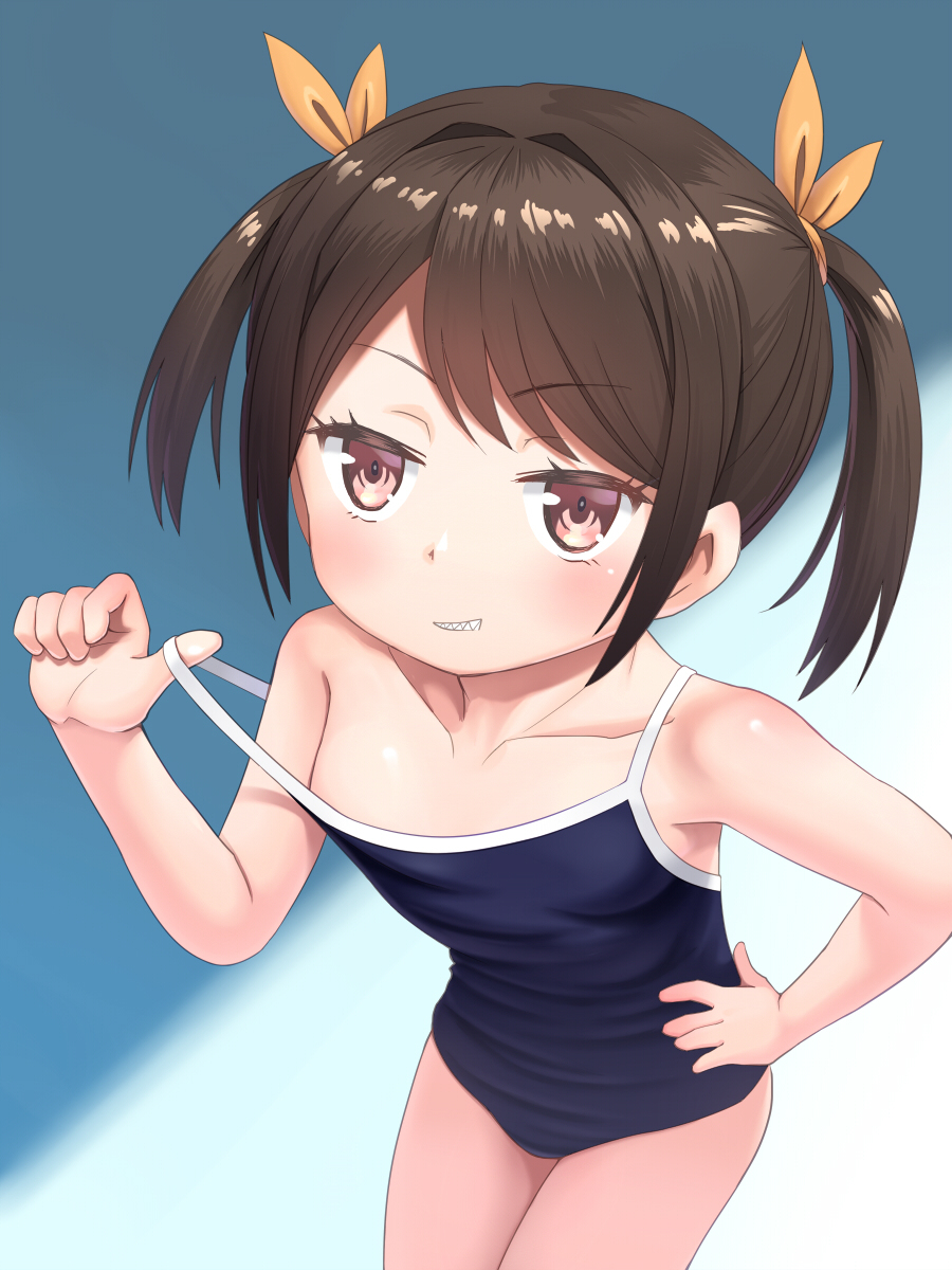 This is a pixiv picture whose title is 学校指定水着.