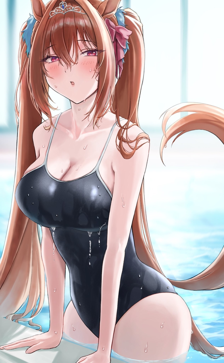 This is a pixiv picture whose title is スク水ダスカ.