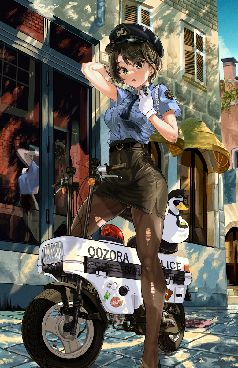 This is a pixiv picture whose title is 逮捕しちゃうぞ.