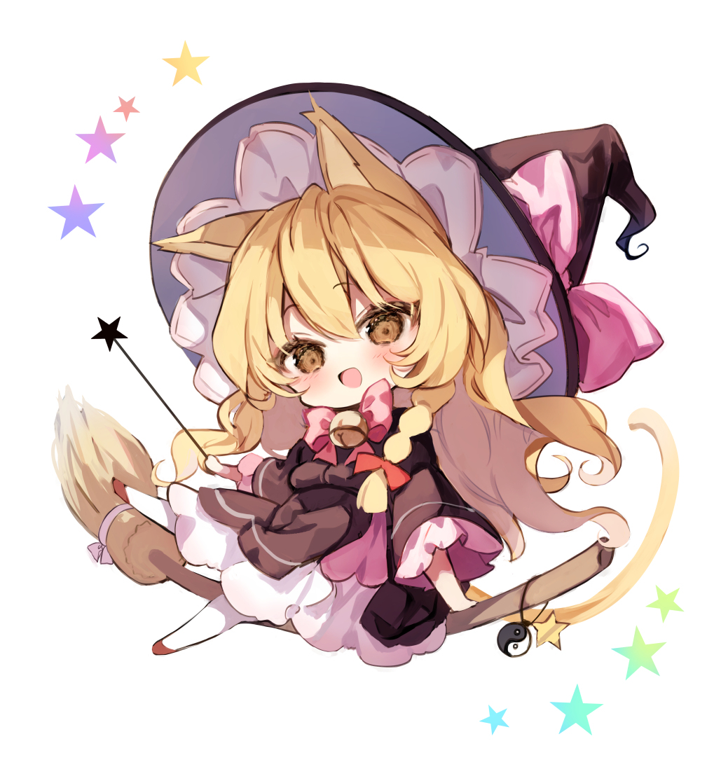 This is a pixiv picture whose title is 猫耳魔理沙ちゃん.