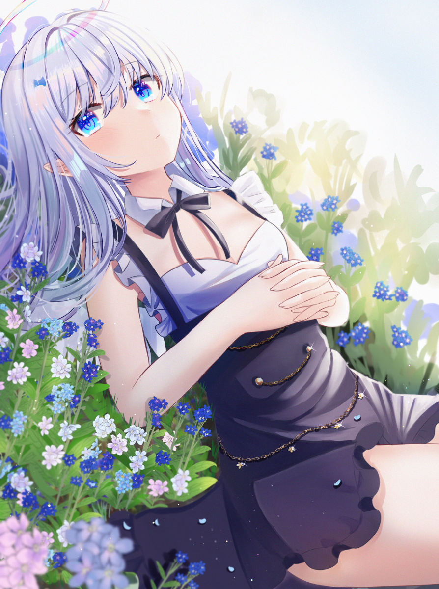 This is a pixiv picture whose title is 天使の息抜き.