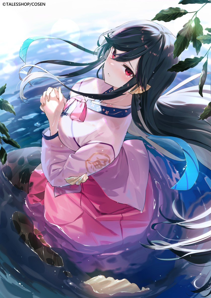 This is a pixiv picture whose title is 僕の彼女は人魚姫.