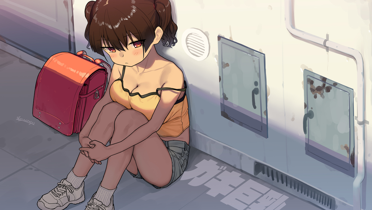 This is a pixiv picture whose title is ガキ巨乳98.