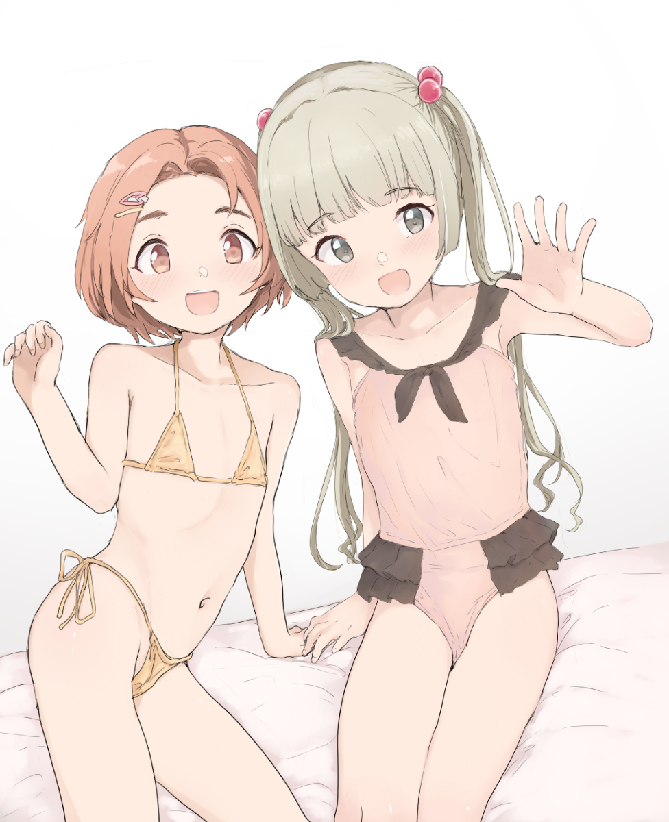 This is a pixiv picture whose title is 薫ちゃんと千佳ちゃん.