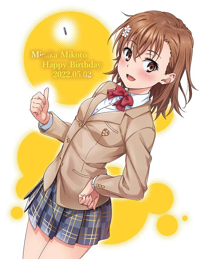 This is a pixiv picture whose title is 美琴お誕生日おめでとう！！.