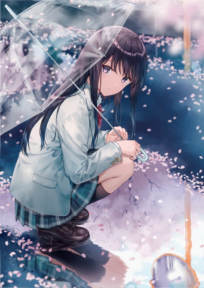 This is a pixiv picture whose title is 雨上がり.