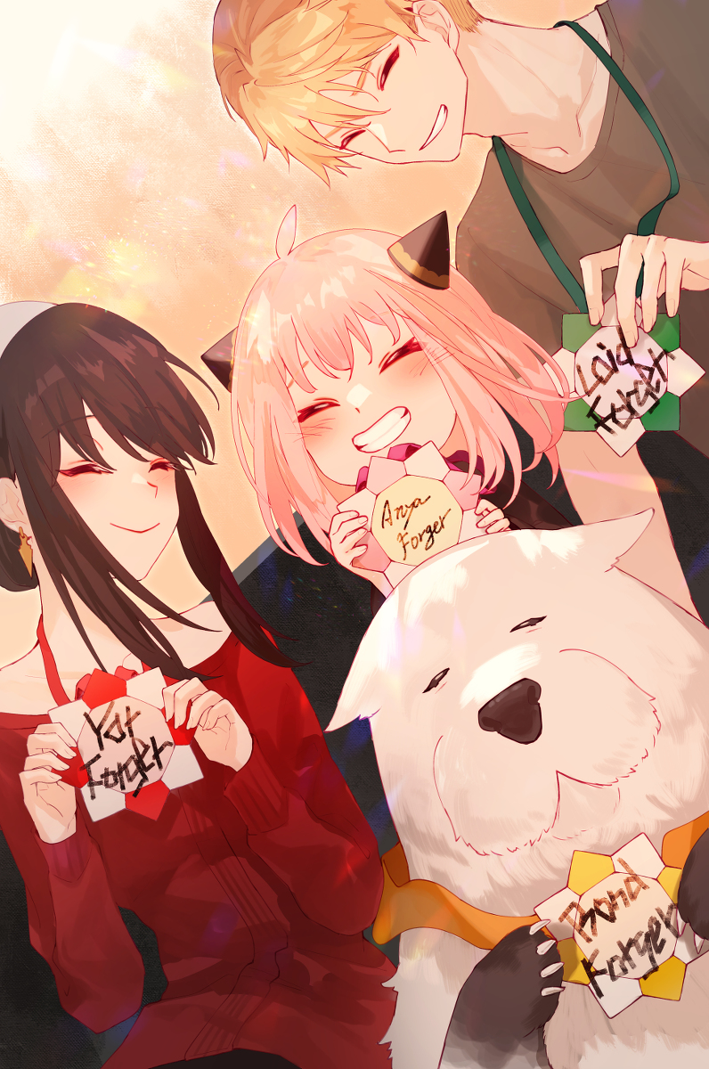 This is a pixiv picture whose title is 100点満点ファミリー.