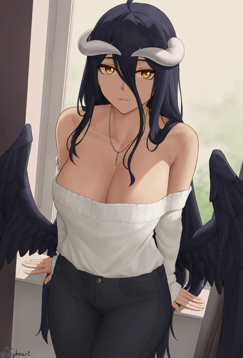 This is a pixiv picture whose title is [オーバーロード] アルベド / Albedo.