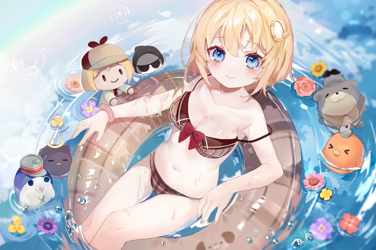 This is a pixiv picture whose title is 一生推します💛.