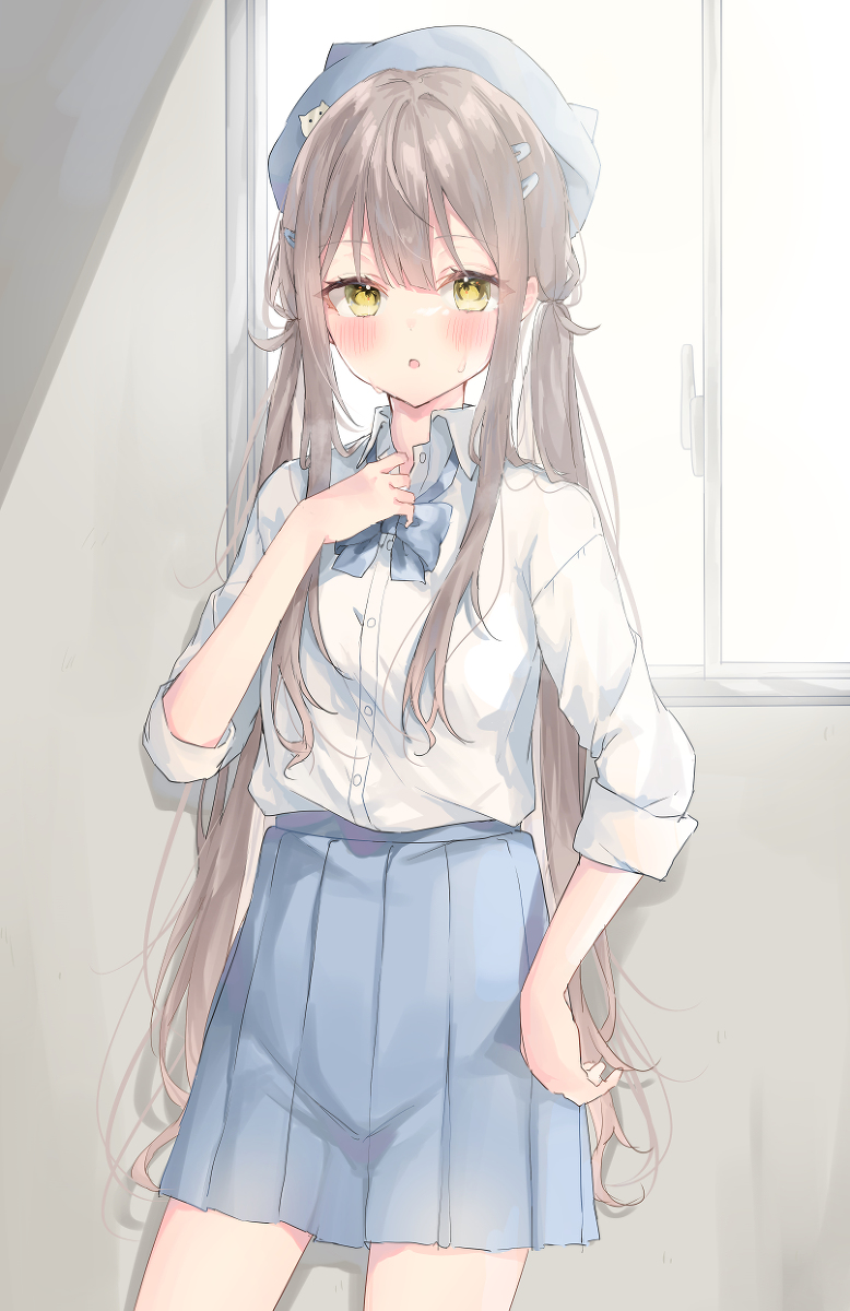 This is a pixiv picture whose title is まだ5月なのにあついね〜、、、.