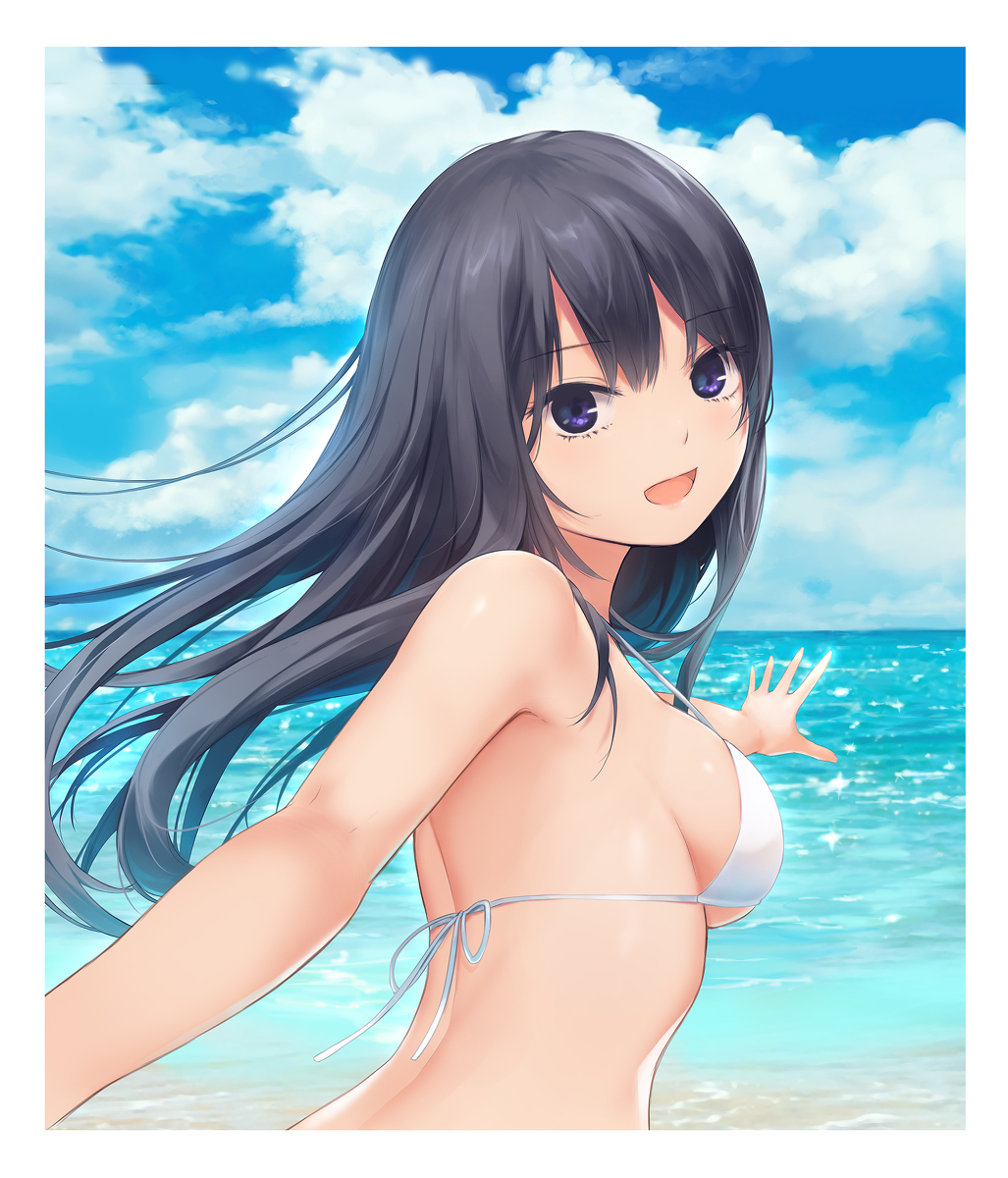 This is a pixiv picture whose title is 海デート？.