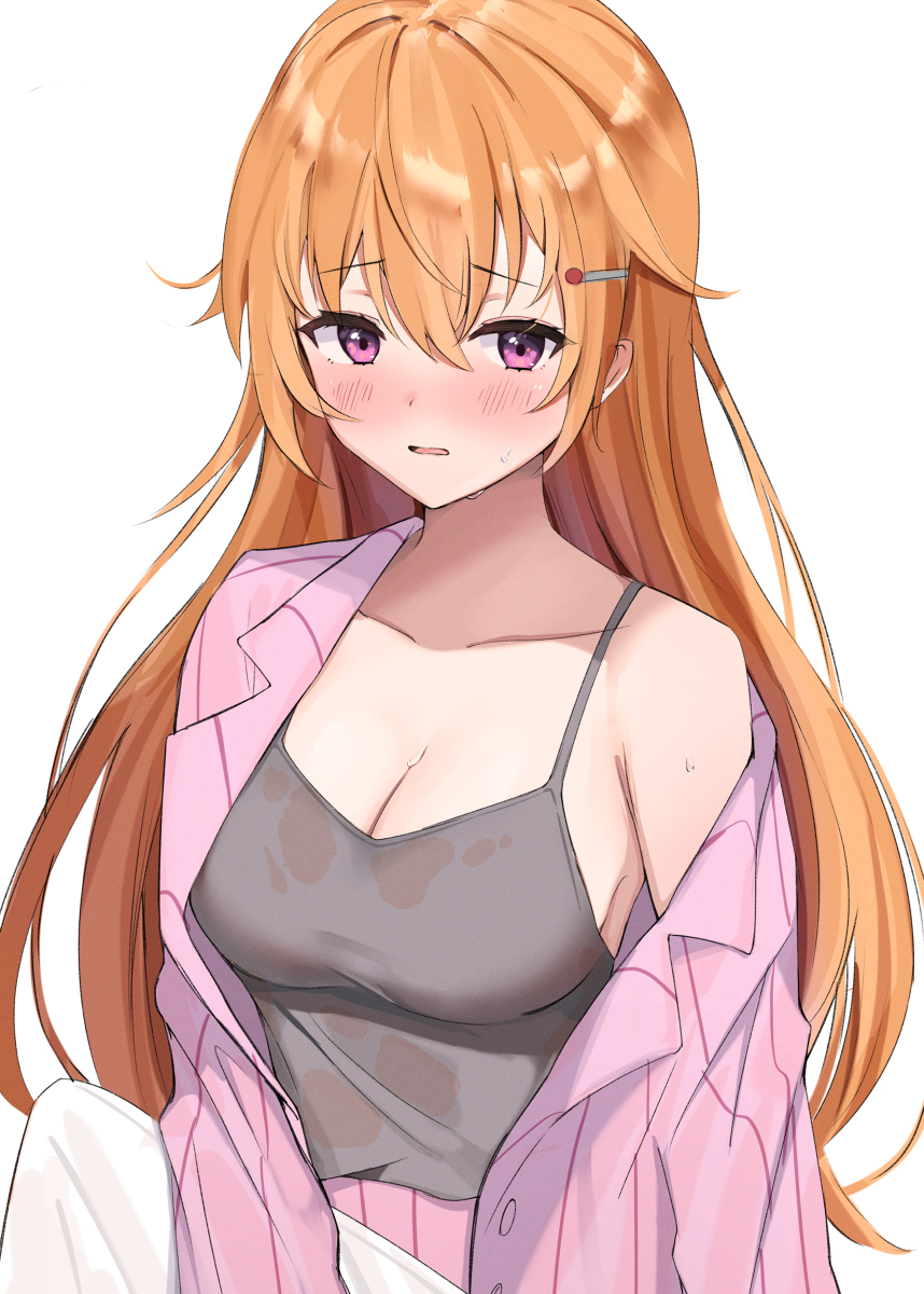 This is a pixiv picture whose title is 暑いねぇ〜….
