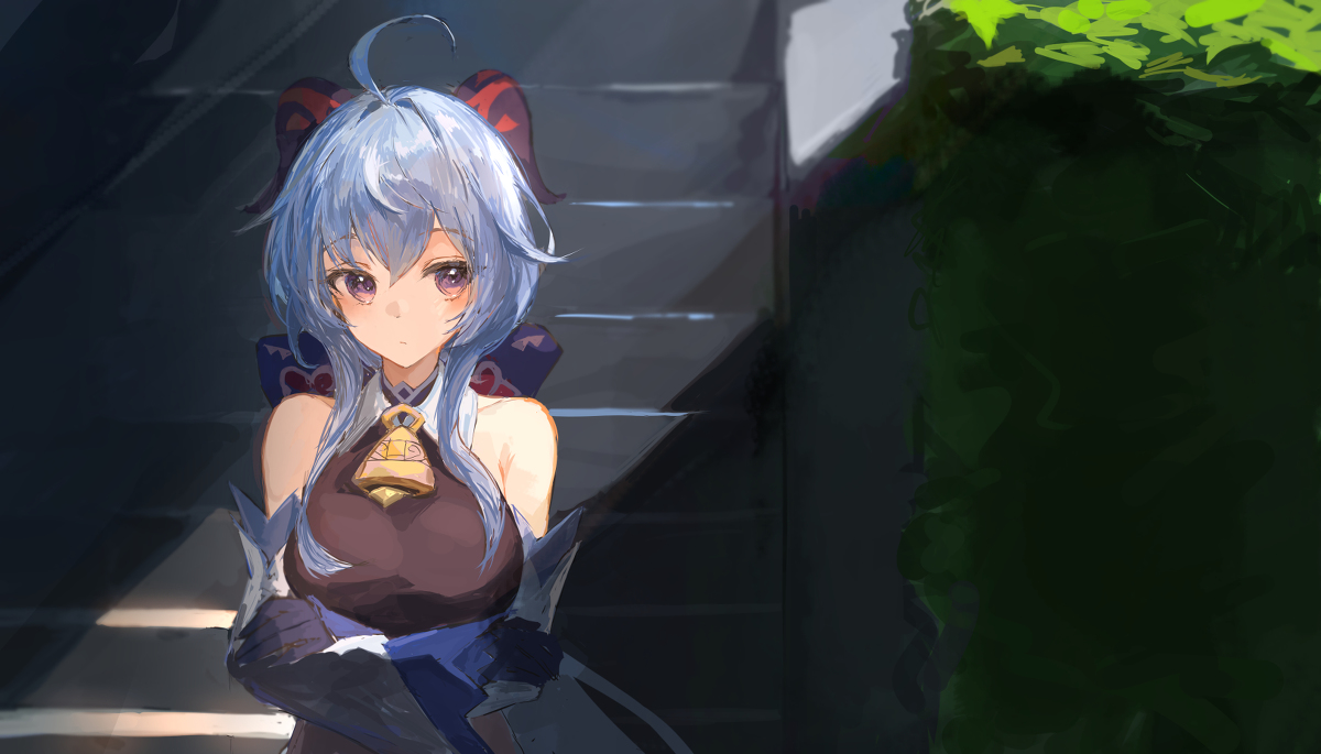 This is a pixiv picture whose title is 甘雨.