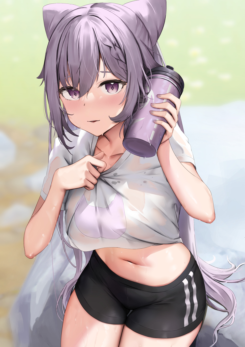 This is a pixiv picture whose title is Sweaty KeQing.