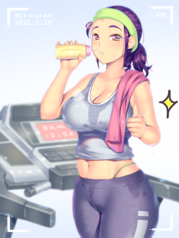 This is a pixiv picture whose title is フィットネスの子！.