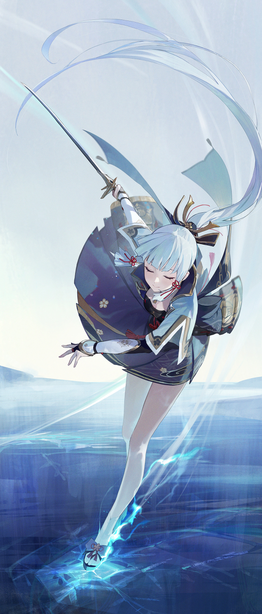 This is a pixiv picture whose title is 17日目,神里綾華.