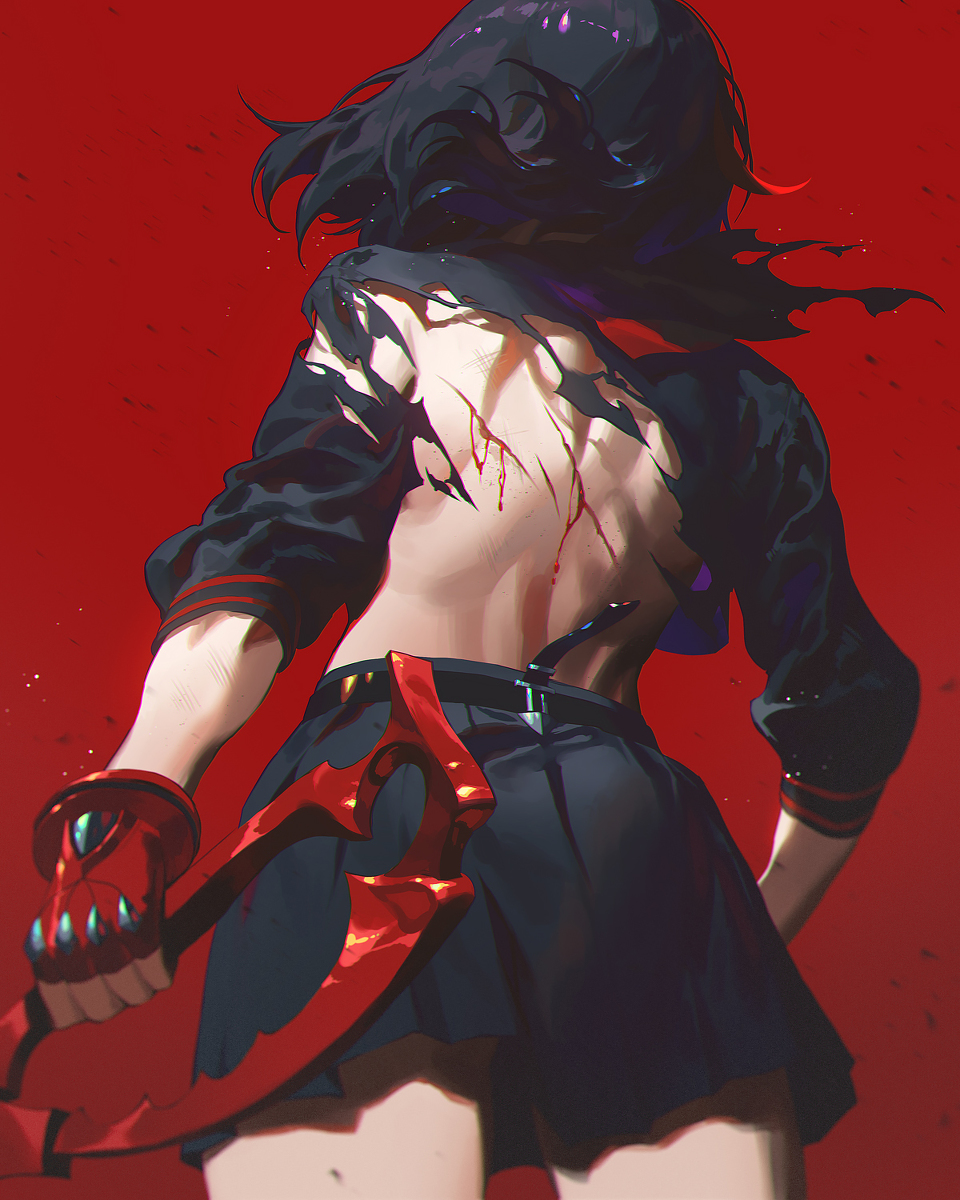 This is a pixiv picture whose title is キルラキル.